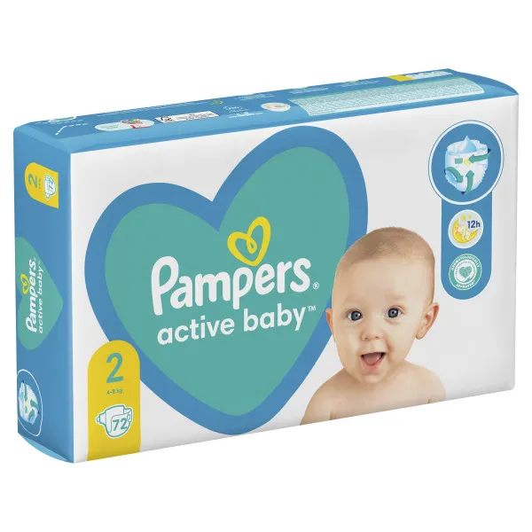 PAMPERS AB VPP PELENE 2 72 kom. 