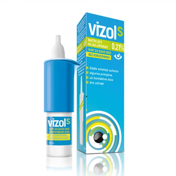 VIZOL S KAPI ZA OČI 0.21% 10ml 