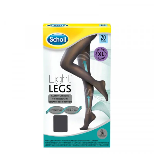 SCHOLL LIGHT LEGS 20 DEN BLACK XL 