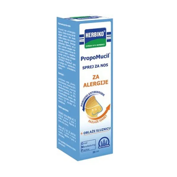 HERBIKO PROPOMUCIL SPREJ ZA NOS ZA ALERGIJE 20ml 