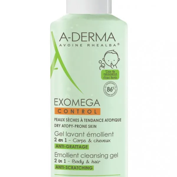 A-DERMA EXOMEGA CONTROL PENUŠAVI GEL ZA PRANJE 2U1 200ml 