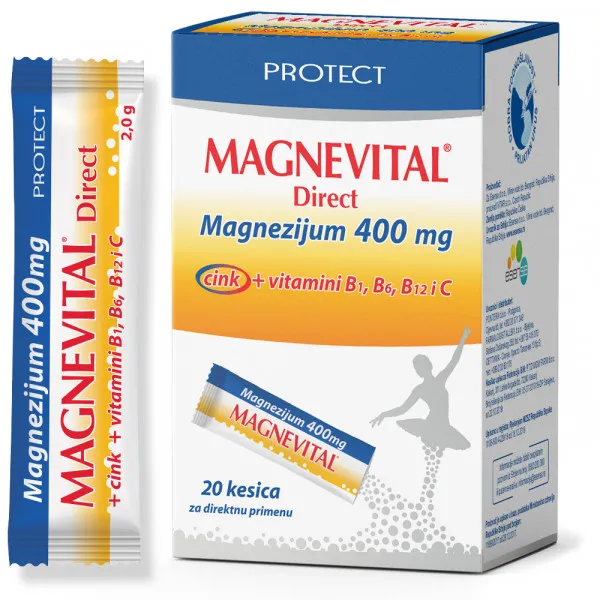 MAGNEVITAL DIRECT MG+ZN KES.A20 
