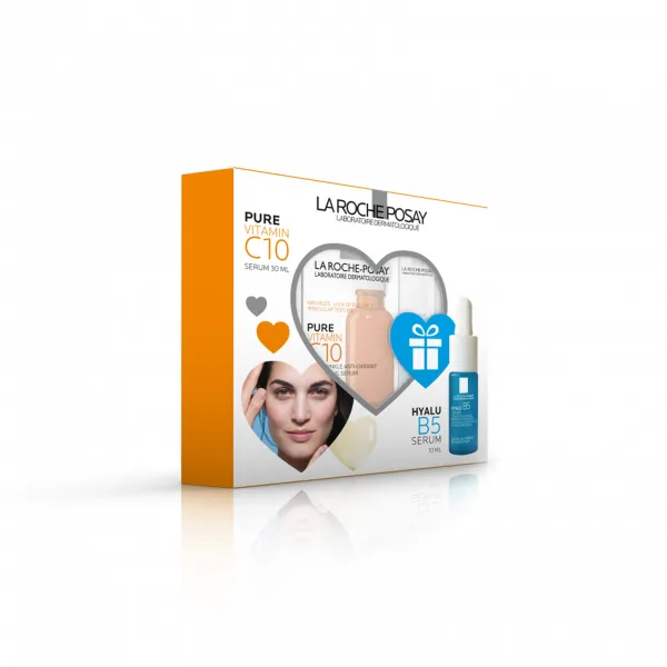 LA ROCHE POSAY VITAMIN C10 SERUM + HYALU B5 SERUM 