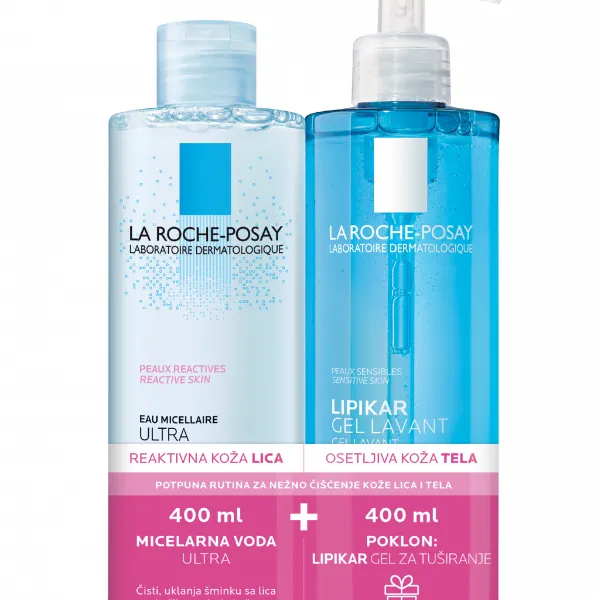 LA ROCHE POSAY REACTIV MICELARNA VODA + LIPIKAR GEL 