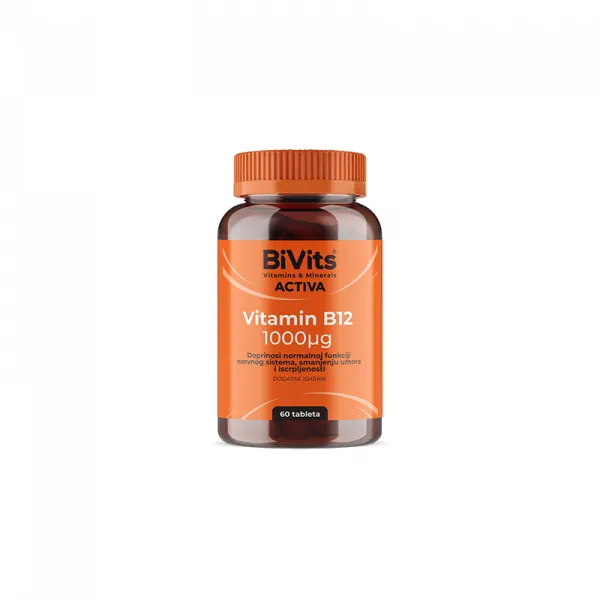 BIVITS ACTIVA VITAMIN B12 1000mcg 60 tableta 