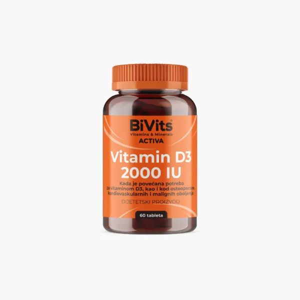 BIVITS ACTIVA VITAMIN D3 2000IU 60 tableta 