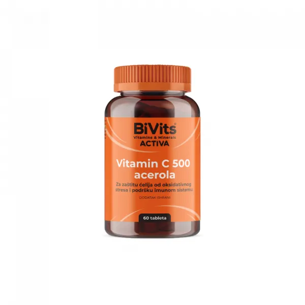 BIVITS ACTIVA VITAMIN C 500 ACEROLA 60 tableta 