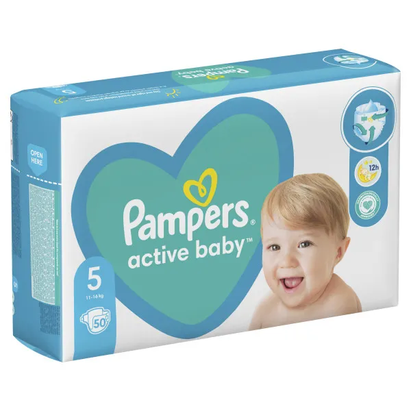 PAMPERS AB VPP PELENE 5 50 kom. 