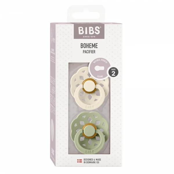 BIBS VARALICA BOHEME IVORY I SAGE 6-18M 