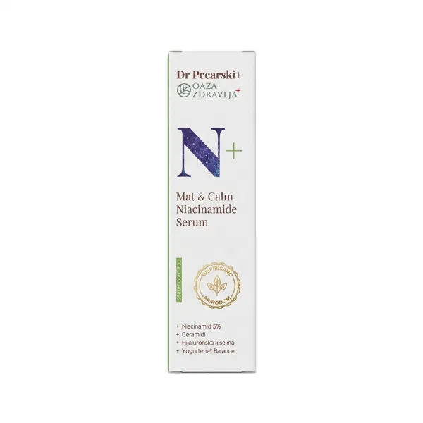 DR PECARSKI+ OAZA ZDRAVLJA MAT&CALM NIACINAMIDE SERUM 30ML 