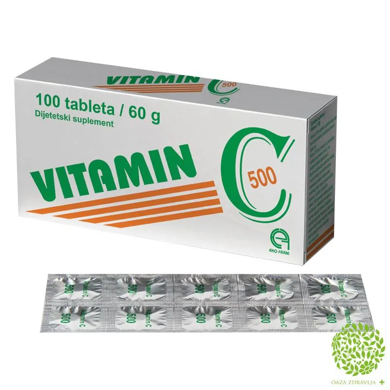 VITAMIN C 500 mg x 100 tableta 