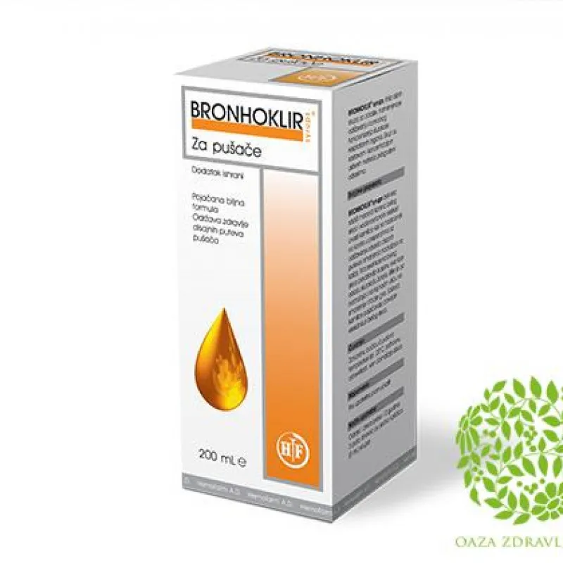 SIRUP BRONHOKLIR ZA PUŠAČE 200ml 