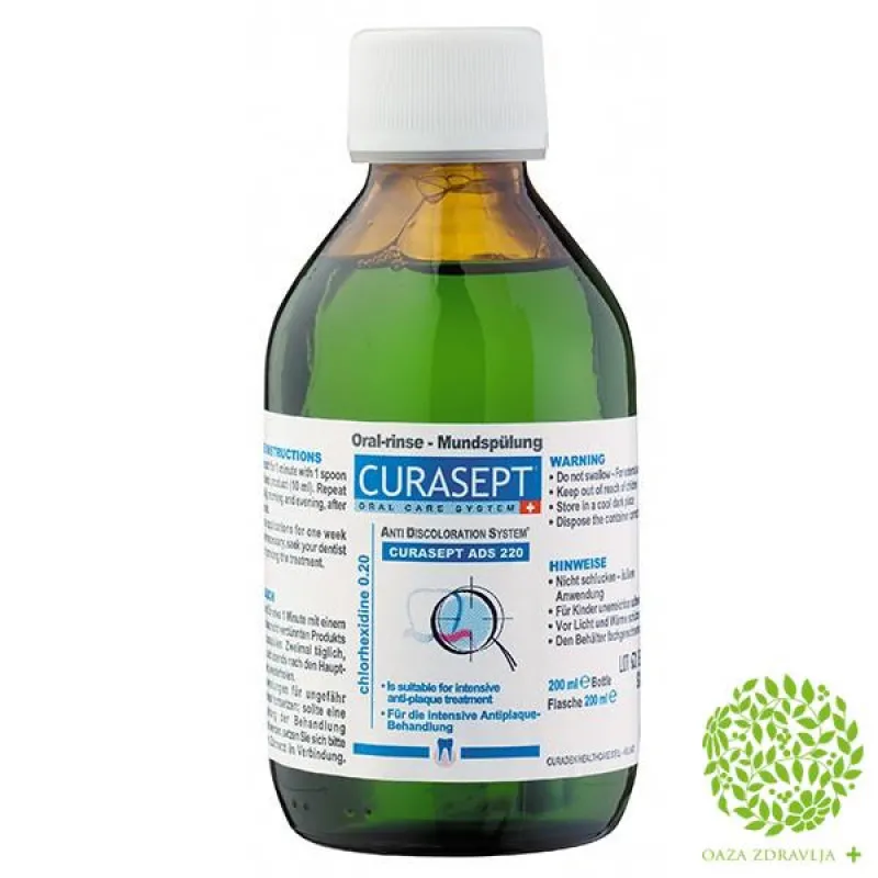 CURASEPT TEČNOST ZA ISPIRANJE ADS220 200 ml 
