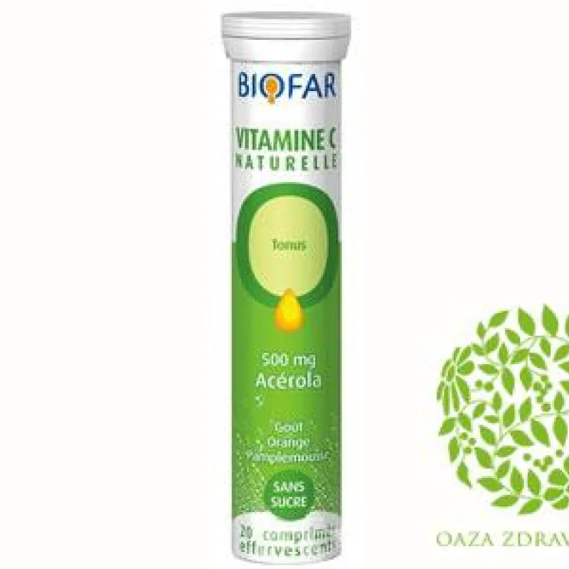 BIOFAR-VITCAMIN C-500 mg NATURALE 20 šumećih tableta 