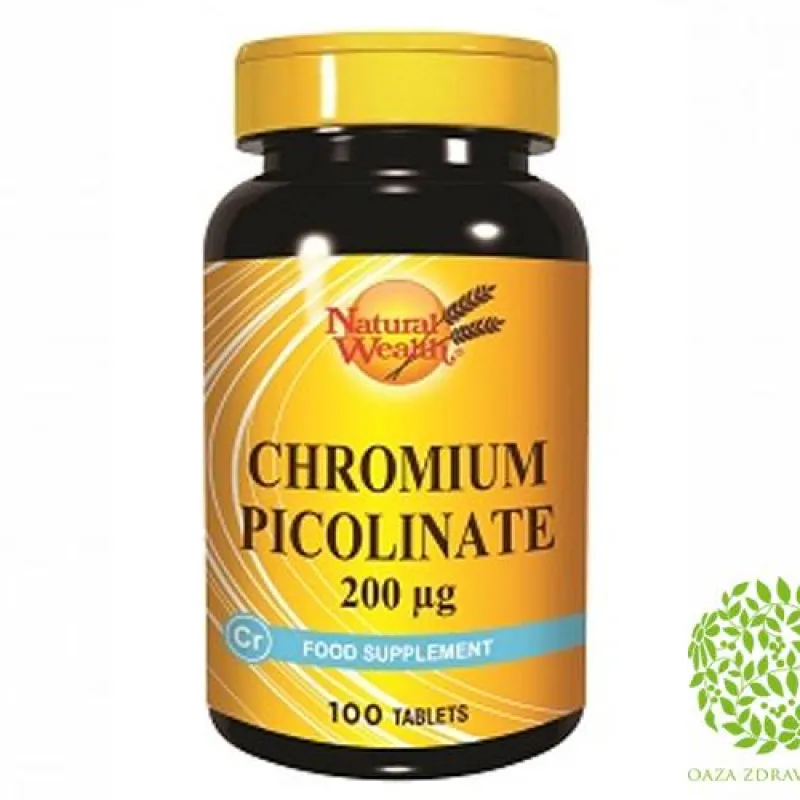 NATURAL WEALTH HROM PIKOLINAT 100 tableta 