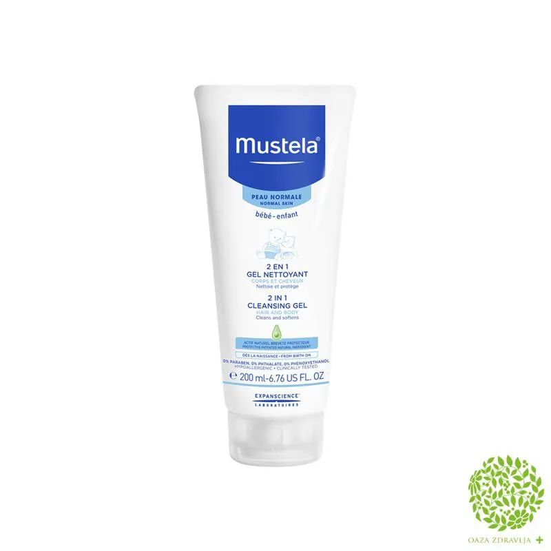 MUSTELA 2U1 ŠAMPON ZA PRANJE KOSE I TELA 200ml 