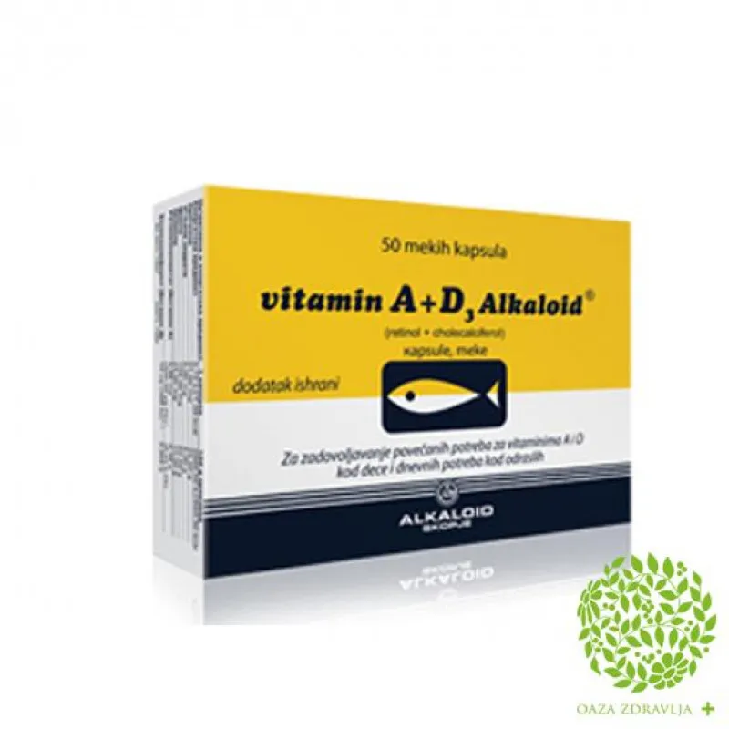 VITAMIN A + D3 50 kapsula 