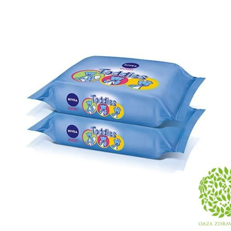 NIVEA BABY TODDIES VLAŽNE MARAMICE 2x60 kom. 