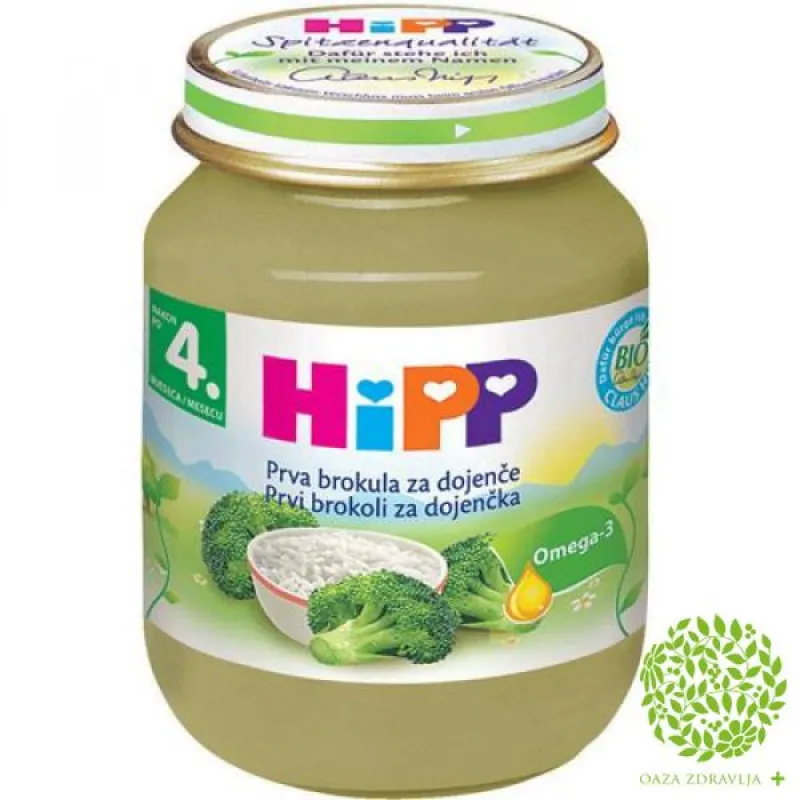 HIPP KAŠICA BROKOLI + PIRINAČ 125g 
