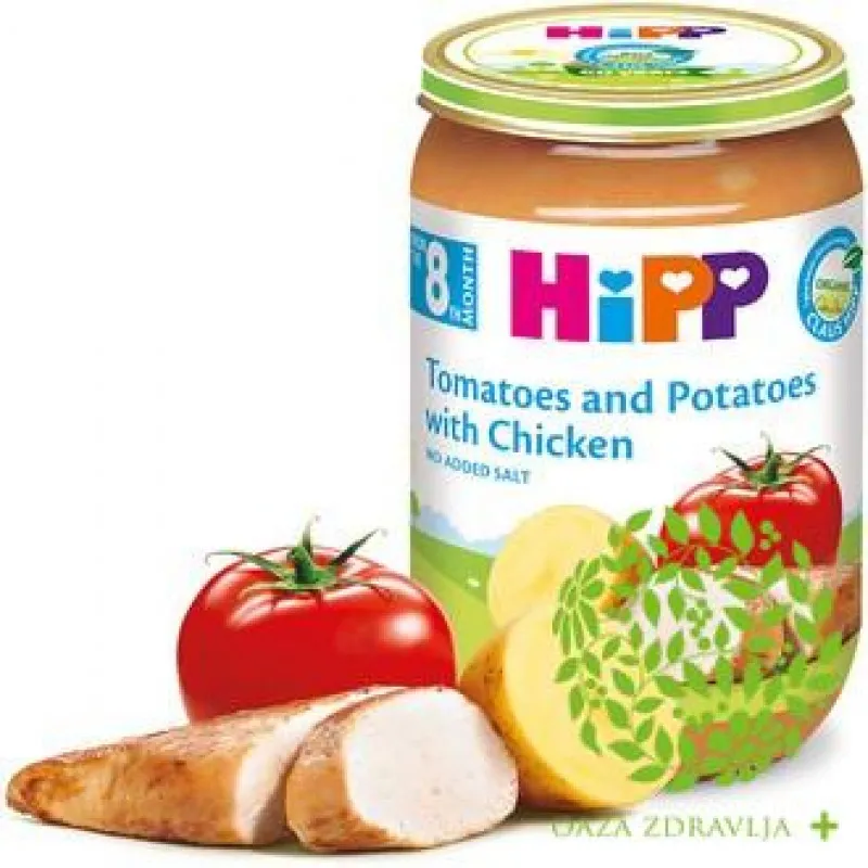 HIPP KAŠICA PILETINA + PARDAJZ + KROMPIR 220g 
