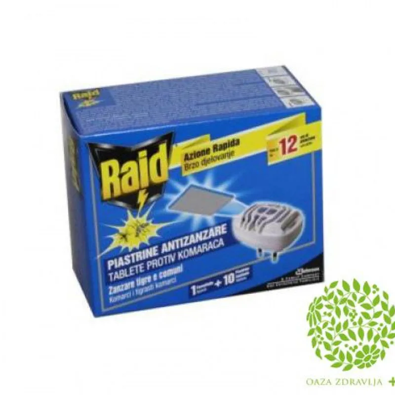 RAID APARAT ZA KOMARCE + 10 tableta 