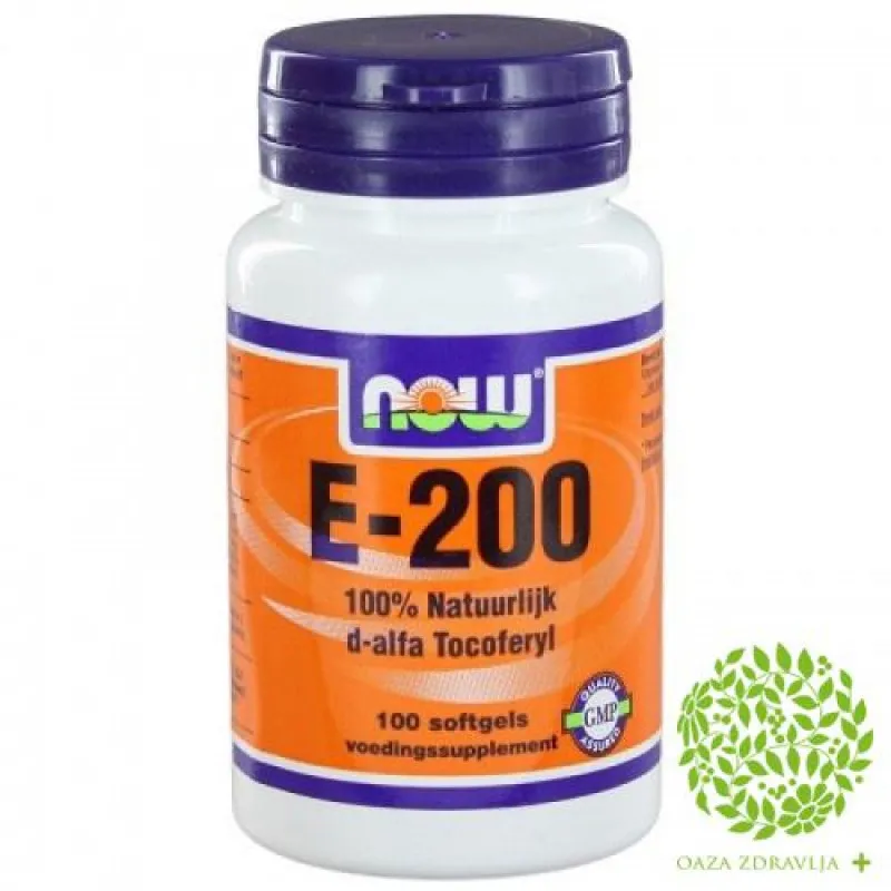NOW VITAMIN E-200 100 kapsula 