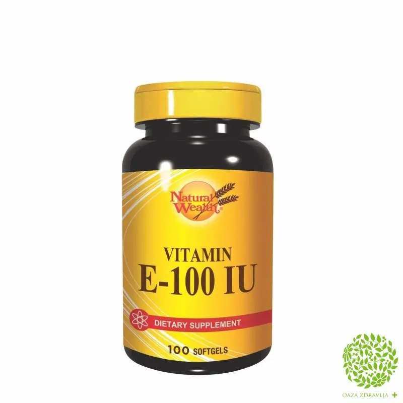 NATURAL WEALTH VITAMIN E 100IJ 100 kapsula 