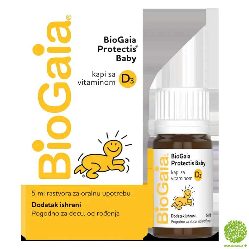 BIOGAIA KAPI SA VITAMINOM D3 5ml 