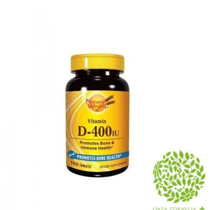 NATURAL WEALTH VITAMIN D 400IJ 100 tableta 