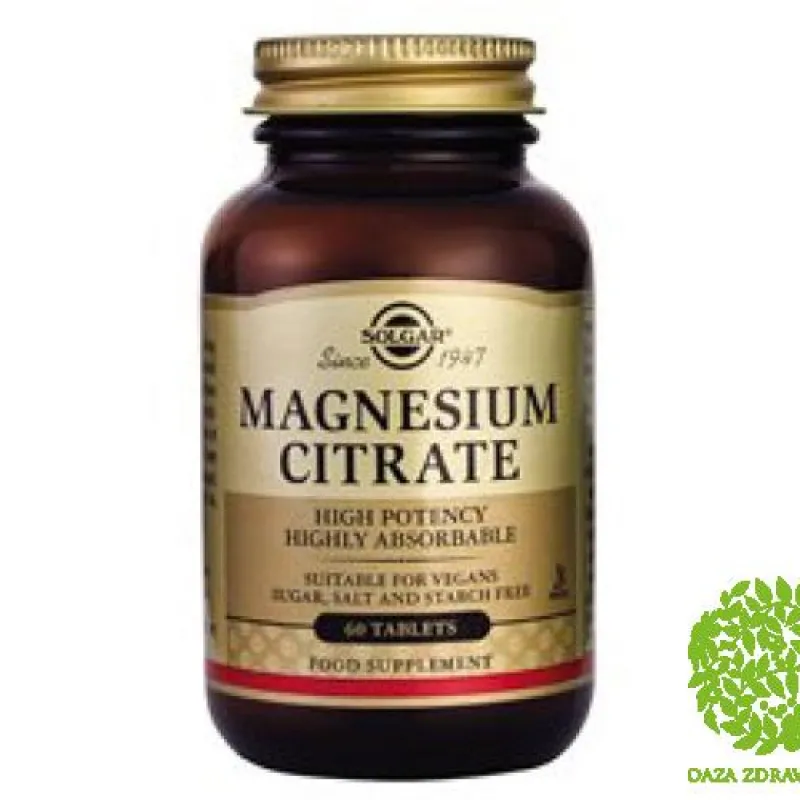 SOLGAR MAGNEZIJUM - CITRATE 60 tableta 
