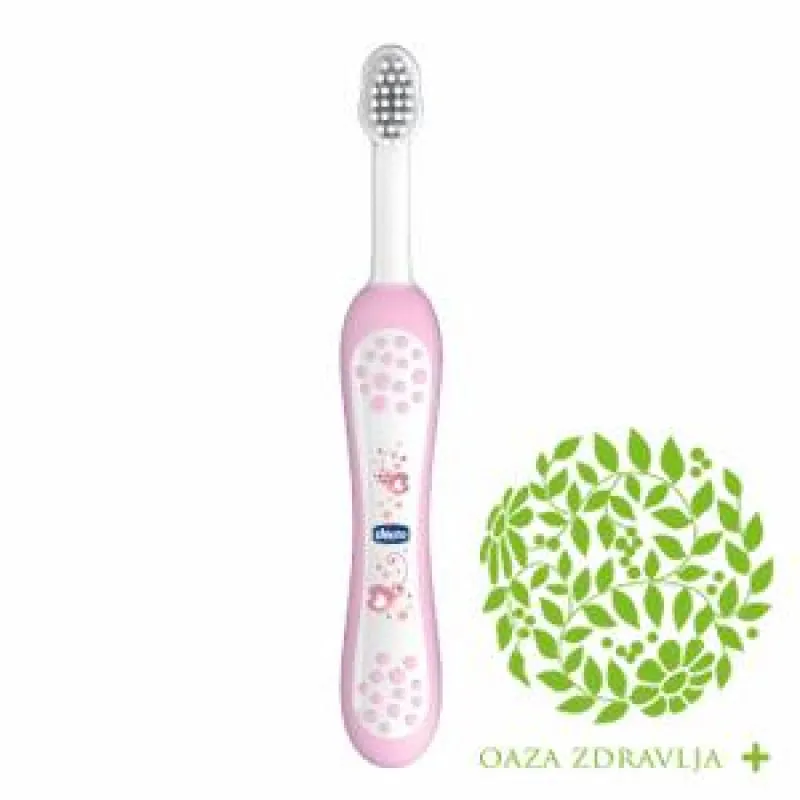 CHICCO ČETKICA ZA ZUBE ROZE 