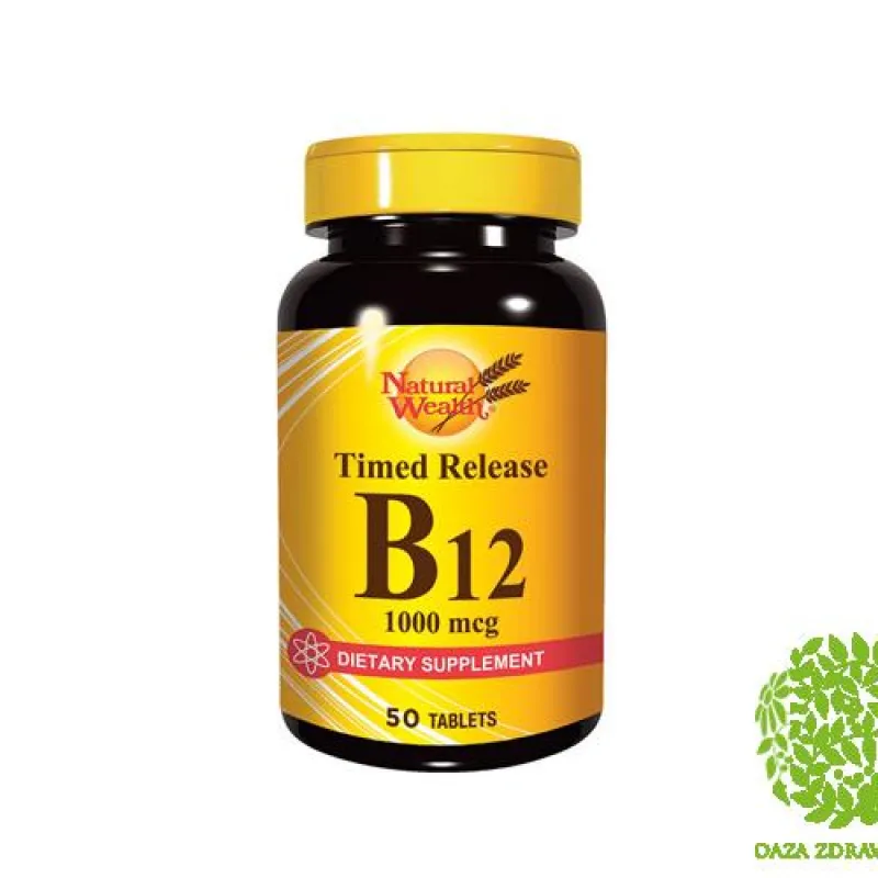 NATURAL WEALTH VITAMIN B12 tablete 50x1000mcg