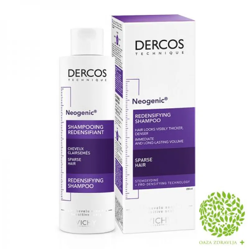 VICHY DERCOS NEOGENIC ŠAMPON ZA GUŠĆU KOSU 200 ML 
