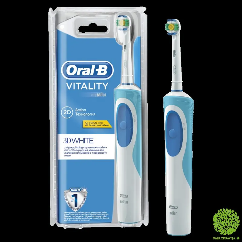 ORAL-B ELEKTRIČNA ČETKICA VITALITY WHITE 3D 