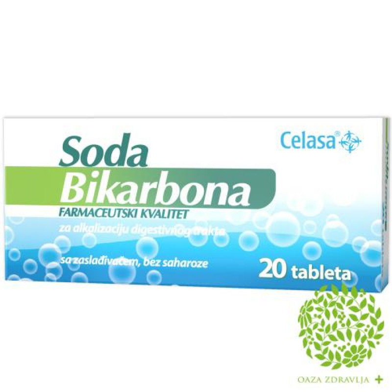 CELASA SODA BIKARBONA 20 tableta Oaza zdravlja Akcija & Cena