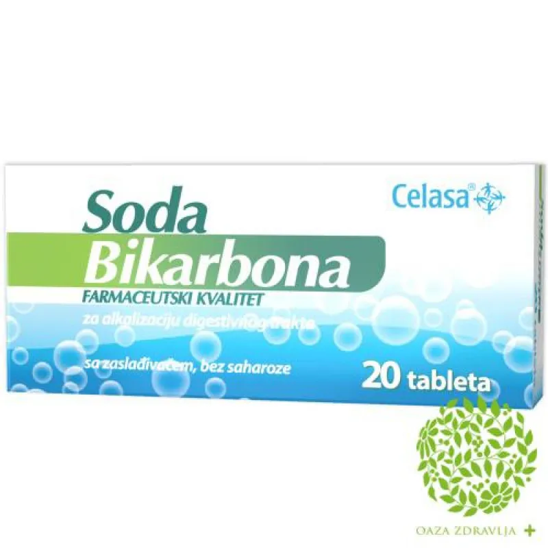 CELASA SODA BIKARBONA 20 tableta 