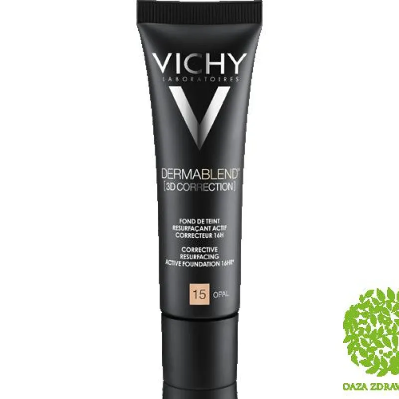 VICHY DERMABLEND 3D KOREKTIVNI PUDER ZA MASNU KOŽU 15 OPAL 