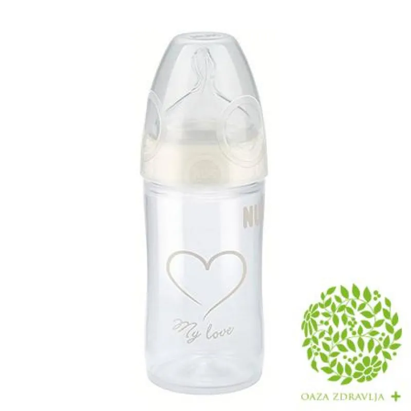 NUK FLAŠICA PLASTIČNA SILIKON 6-18m 741625 