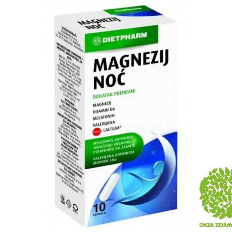 DIETPHARM MAGNEZIJUM NOĆ 10 kapsula 