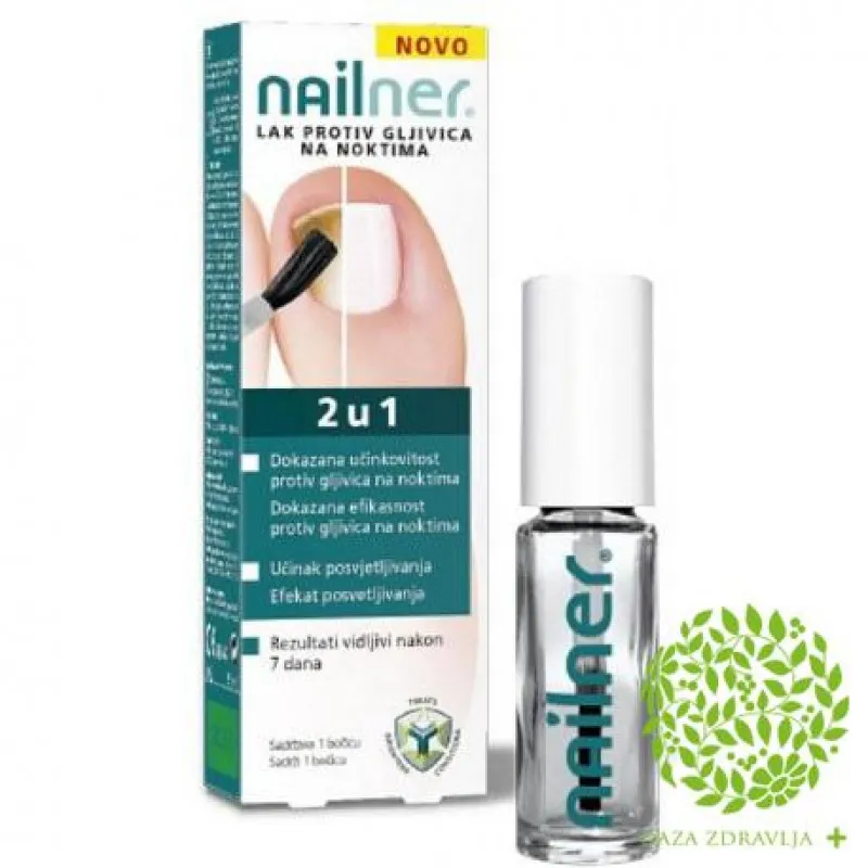NAILNER BRUSH LAK 2IN1 PROTIV GLJIVICA 