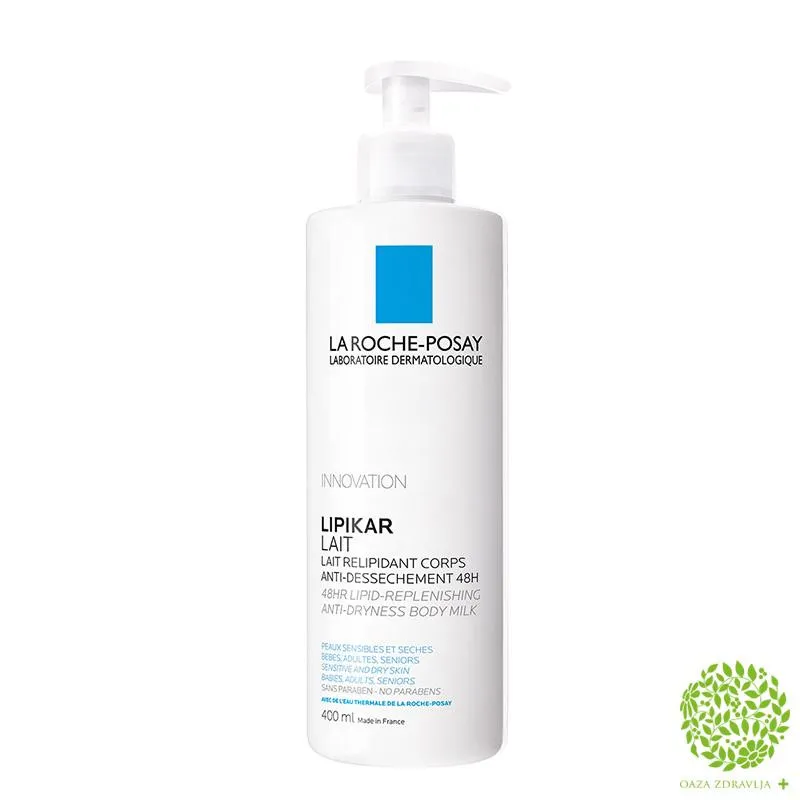 LA ROCHE-POSAY LIPIKAR MLEKO ZA LICE I TELO PROTIV SUVOĆE 400 ML 