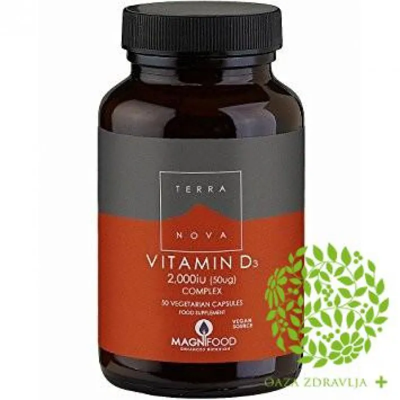 TERRA NOVA VITAMIN D3 kapsule 50X2000IJ 