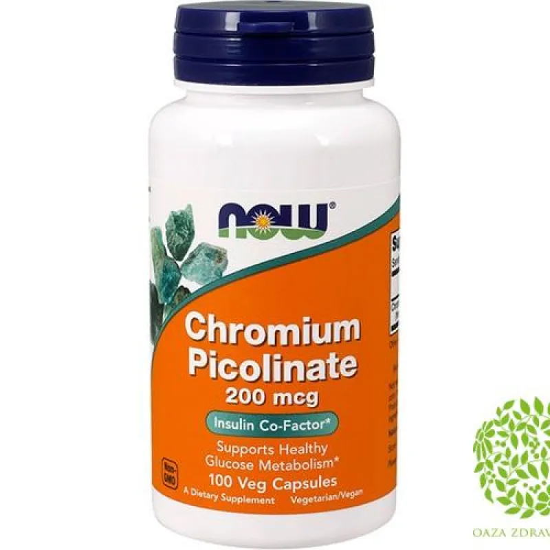 NOW CHROMIUM PICOLINATE kapsule 100x200mcg 