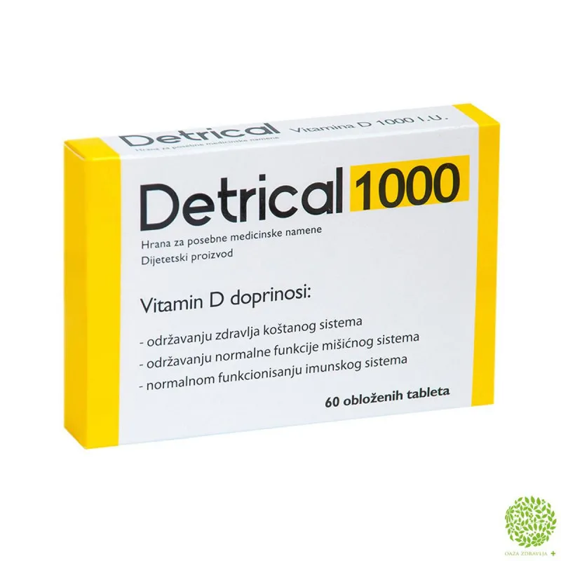 DETRICAL 1000 60 tableta 