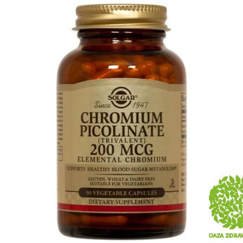 SOLGAR HROM PIKOLINAT A 90 tableta 