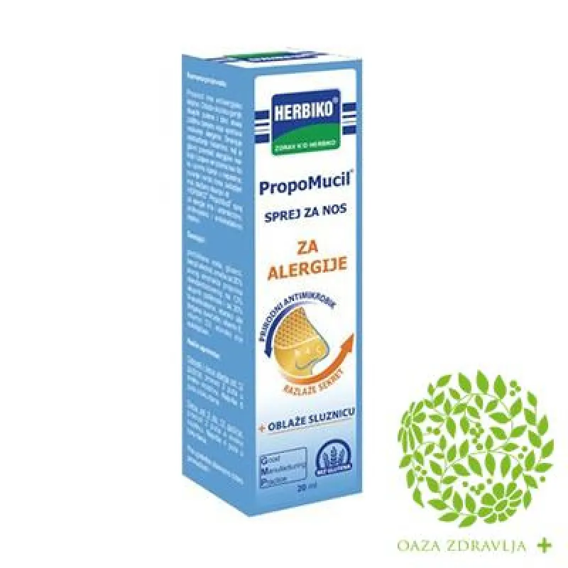 HERBIKO PROPOMUCIL SPREJ ZA NOS ZA ALERGIJE 20ml 