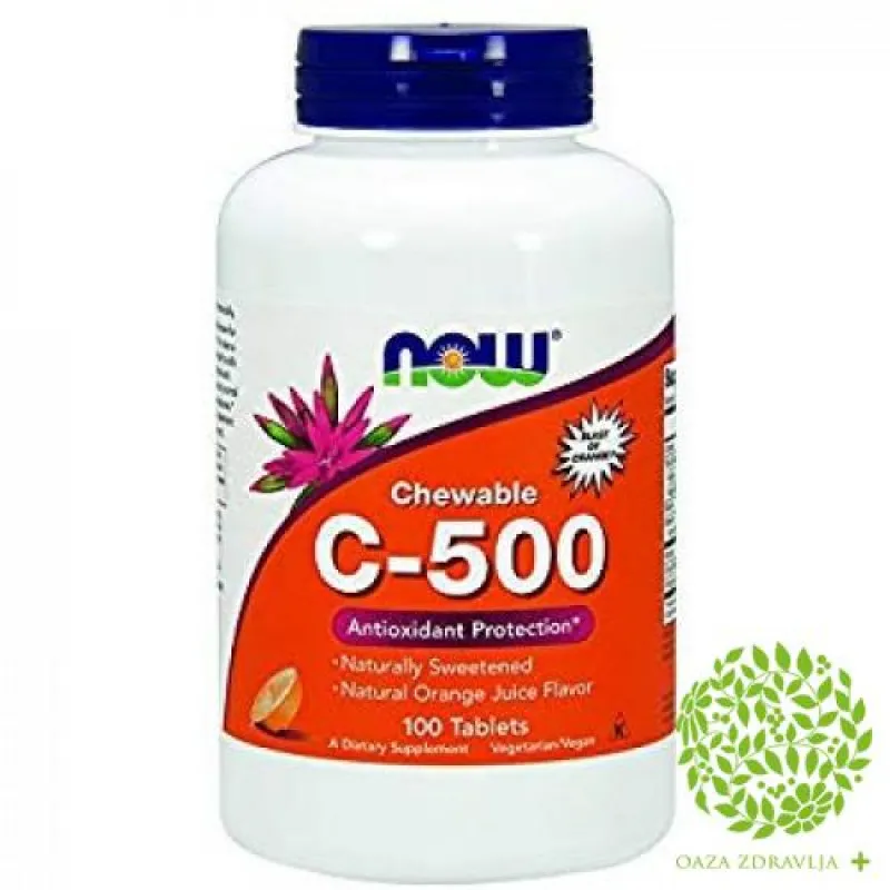 NOW VITAMIN C-500mg sa šipurkom 100 tableta