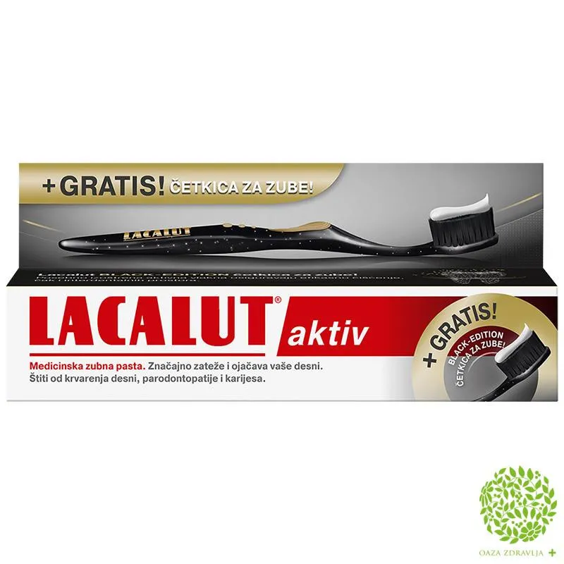 PASTA LACALUT ACTIV 75ml + ČETKICA GRATIS 