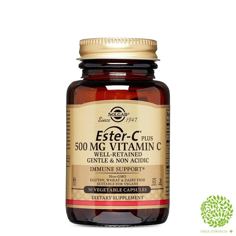 SOLGAR ESTER C PLUS 500MG 50 KAPSULA 