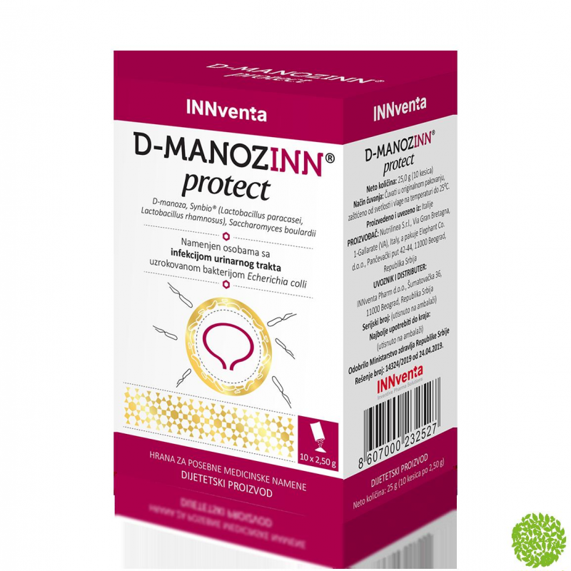 D-MANOZINN PROTECT 10 KESICA PO 2.5G | Oaza zdravlja | Akcija & Cena